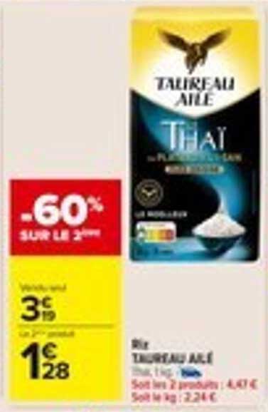 Riz TAUREAU AILÉ