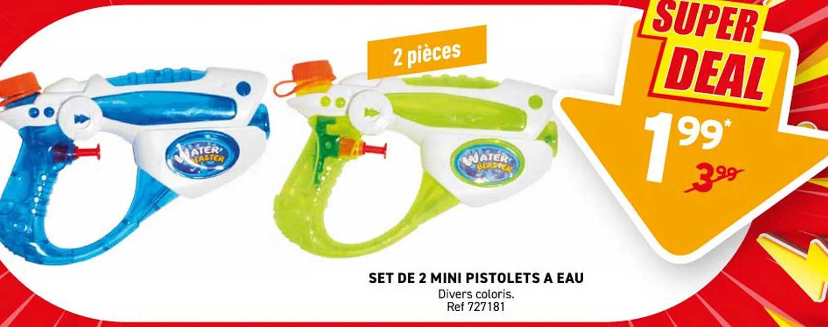 SET DE 2 MINI PISTOLETS A EAU