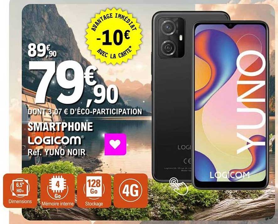 SMARTPHONE LOGICOM Ref. YUNO NOIR