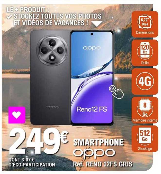 SMARTPHONE OPPO RENO12 FS GRIS