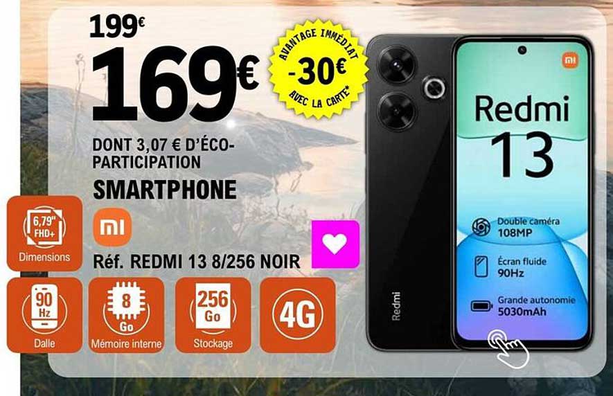 SMARTPHONE Redmi 13 8/256 NOIR