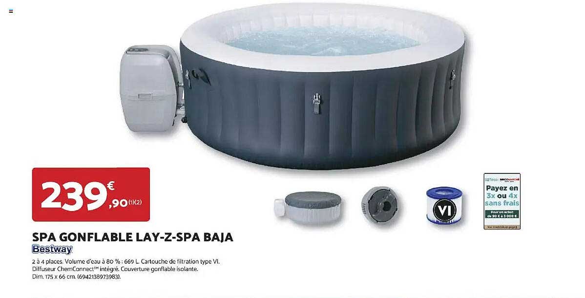 SPA GONFLABLE LAY-Z-SPA BAJA