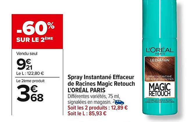 Spray Instantané Effaceur de Racines Magic Retouch L'ORÉAL PARIS