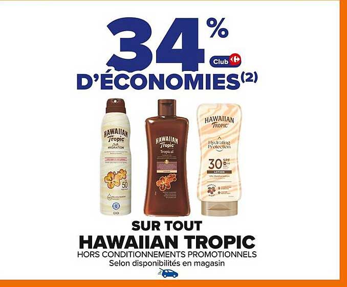 SUR TOUT HAWAIIAN TROPIC