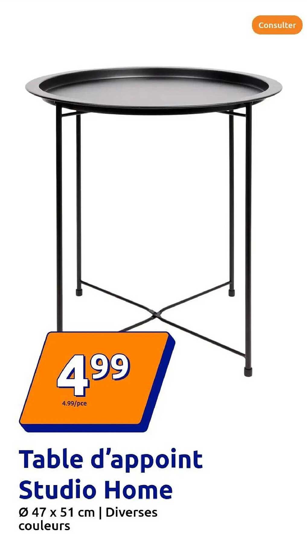 Table d’appoint Studio Home