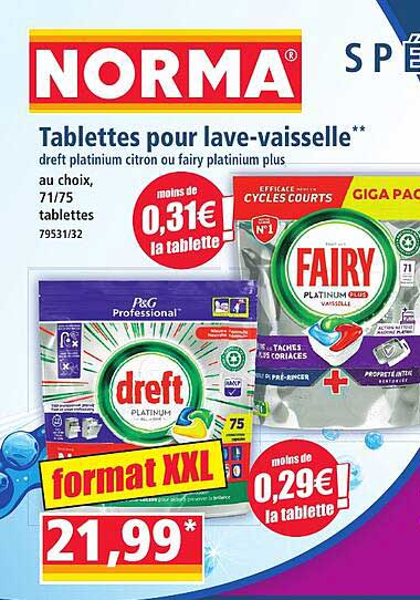 Tablettes pour lave-vaisselle**