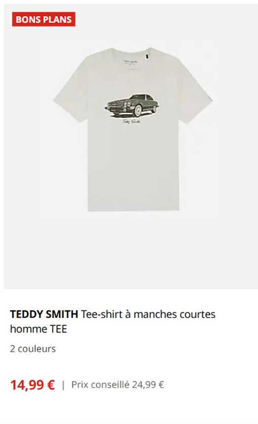Teddy Smith Tee-shirt à manches courtes homme TEE