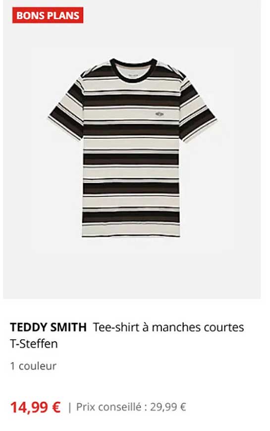 Teddy Smith Tee-shirt à manches courtes T-Steffen