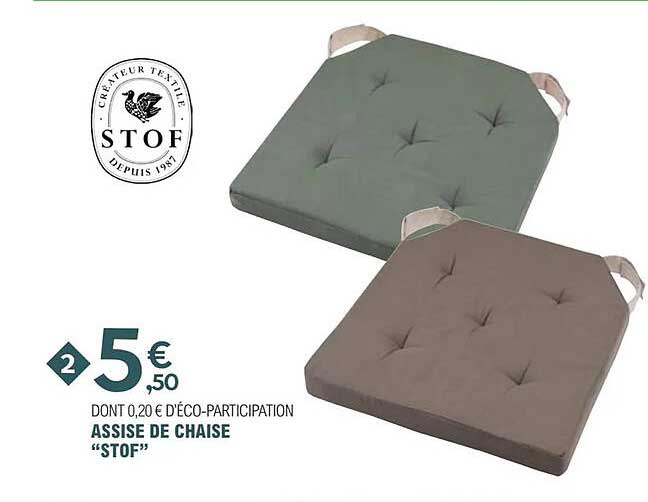 ASSISE DE CHAISE “STOF”