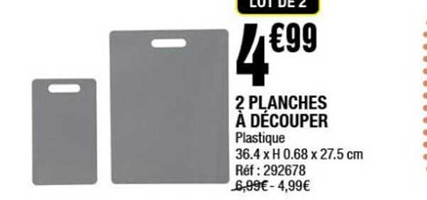 2 PLANCHES À DÉCOUPER