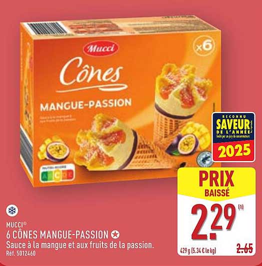 6 CÔNES MANGUE-PASSION