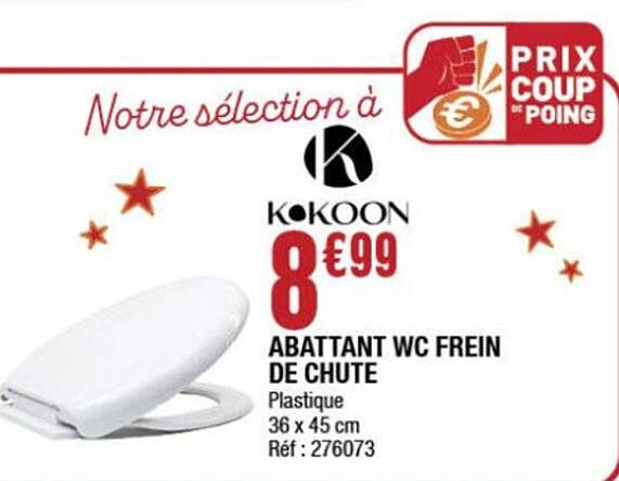 ABATTANT WC FREIN DE CHUTE