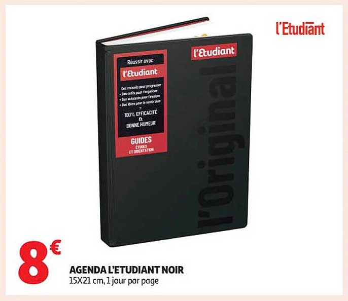 AGENDA L’ÉTUDIANT NOIR