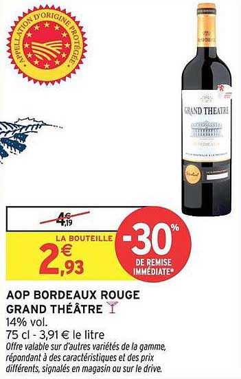 AOP BORDEAUX ROUGE GRAND THÉÂTRE