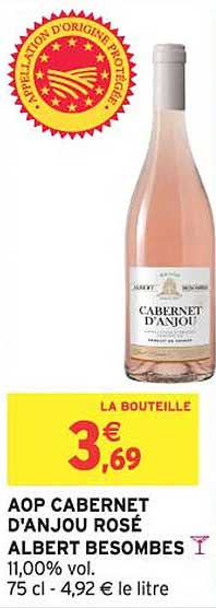 AOP CABERNET D'ANJOU ROSÉ ALBERT BESOMBES