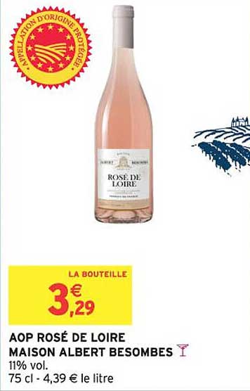 AOP ROSÉ DE LOIRE MAISON ALBERT BESOMBES