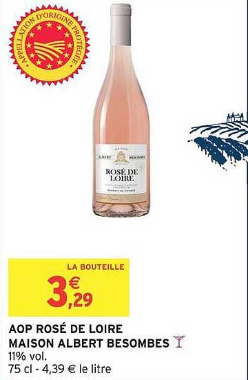 AOP ROSÉ DE LOIRE MAISON ALBERT BESOMBES