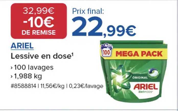 ARIEL Lessive en dose