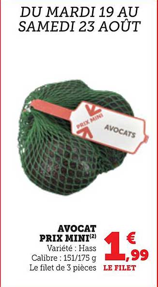 AVOCAT PRIX MINI