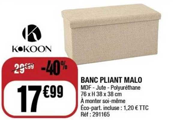 BANC PLIANT MALO