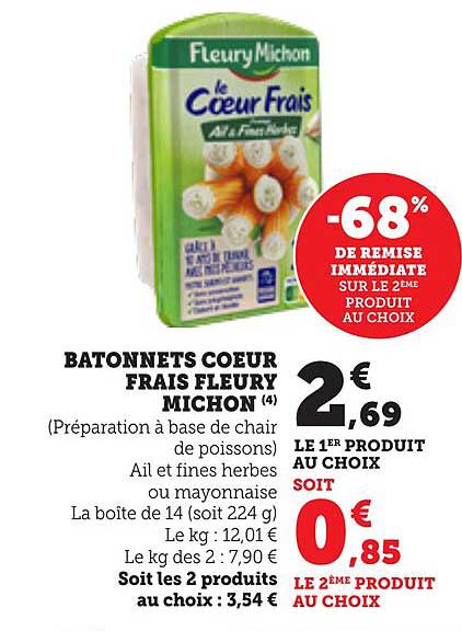 BATONNETS COEUR FRAIS FLEURY MICHON (4)