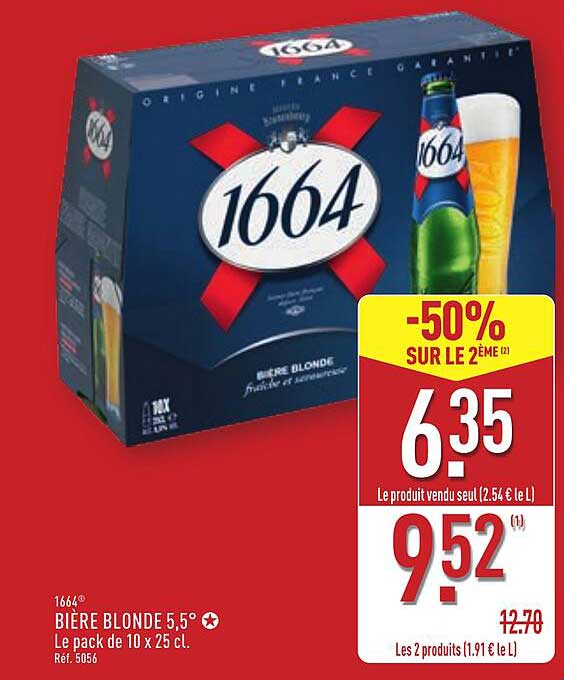 Bière Blonde 5,5° - Pack de 10 x 25 cl