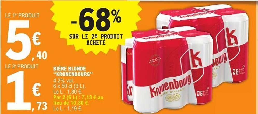 BIÈRE BLONDE "KRONENBOURG"