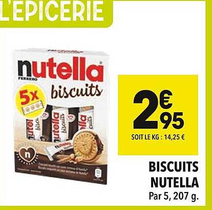BISCUITS NUTELLA