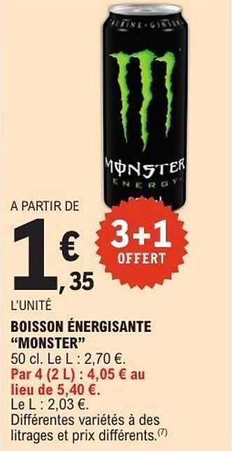 BOISSON ÉNERGISANTE "MONSTER"