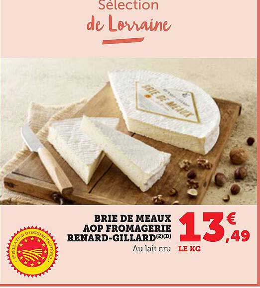 BRIE DE MEAUX AOP FROMAGERIE RENARD-GILLARD