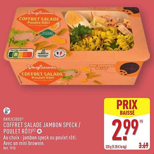 COFFRET SALADE JAMBON SPECK / POULET RÔTI