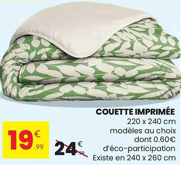 COUETTE IMPRIMÉE