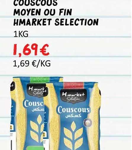 COUSCOUS MOYEN OU FIN HMARKET SELECTION