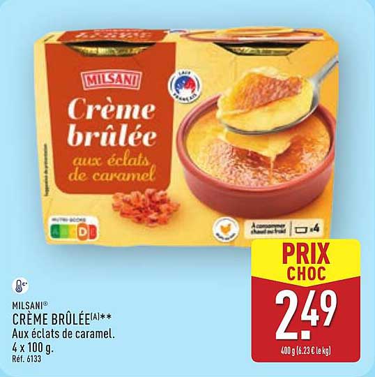 CRÈME BRÛLÉE AUX ÉCLATS DE CARAMEL