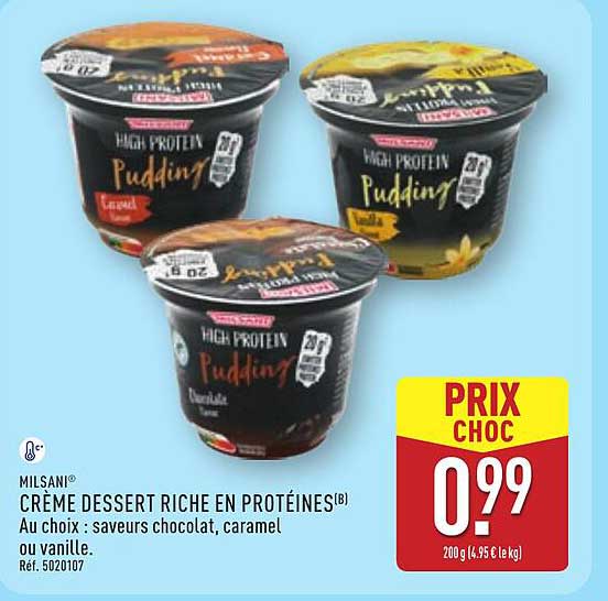 CRÈME DESSERT RICHE EN PROTÉINES
