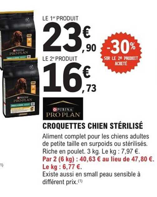 CROQUETTES CHIEN STERILISE