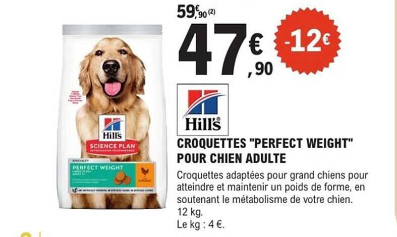 CROQUETTES "PERFECT WEIGHT" POUR CHIEN ADULTE