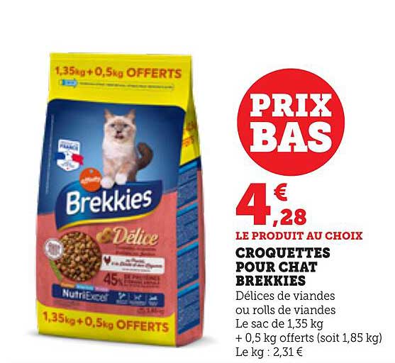 CROQUETTES POUR CHAT BREKKIES