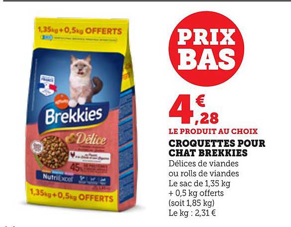 CROQUETTES POUR CHAT BREKKIES