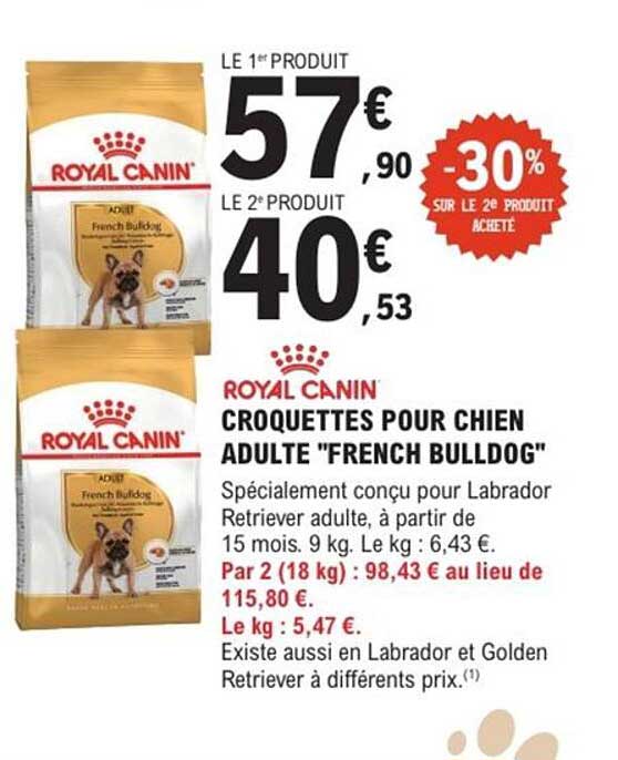 CROQUETTES POUR CHIEN ADULTE "FRENCH BULLDOG"