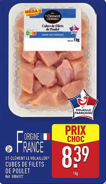 Cubes de Filets de Poulet