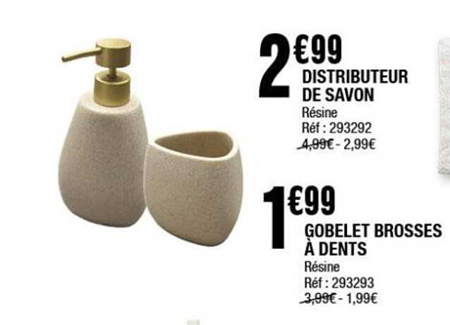 DISTRIBUTEUR DE SAVON 2€99