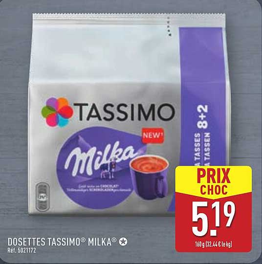 DOSSETTES TASSIMO® MILKA®