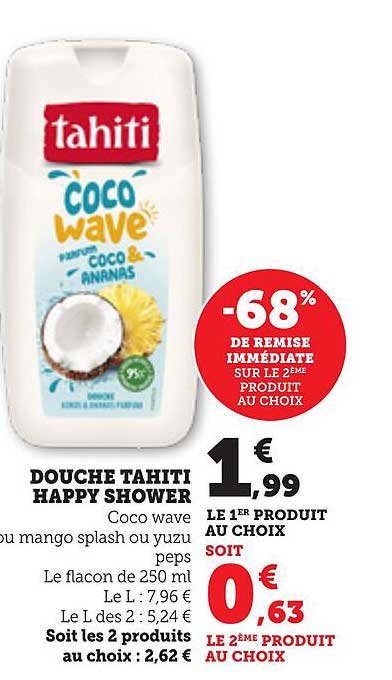DOUCHE TAHITI HAPPY SHOWER