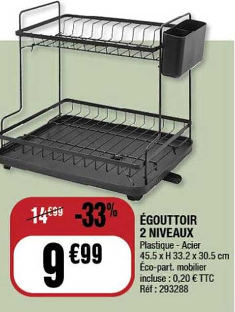 ÉGOUTTOIR 2 NIVEAUX