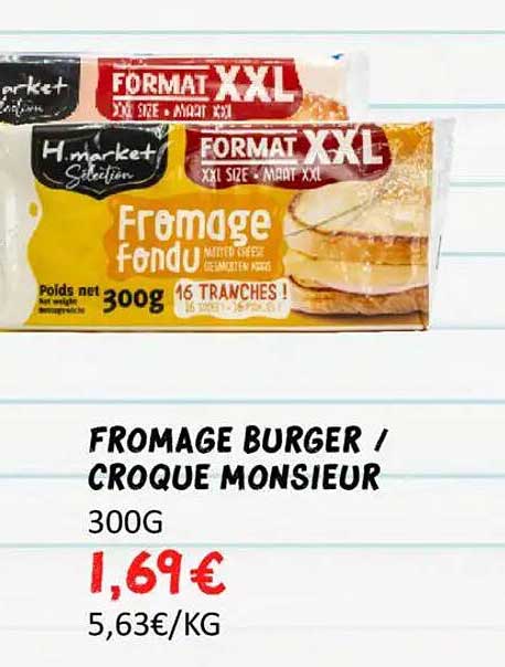 FROMAGE BURGER / CROQUE MONSIEUR