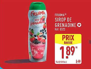FRUIMA® SIROP DE GRENADINE