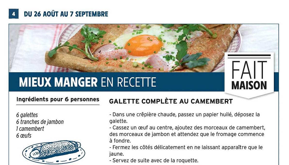 GALETTE COMPLÈTE AU CAMEMBERT