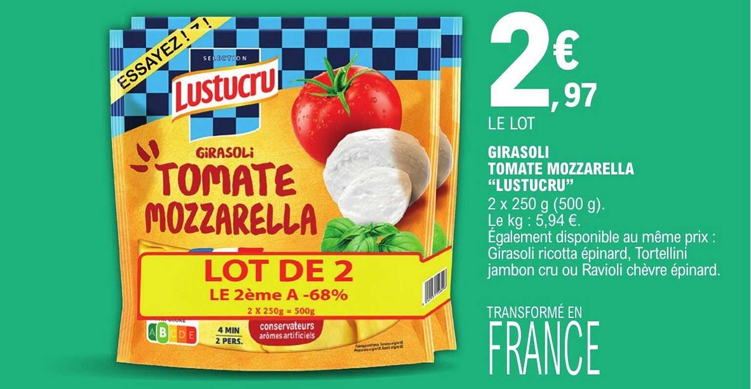 Girasoli Tomate Mozzarella "Lustucru"