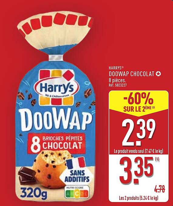 HARRY'S DOOWAP CHOCOLAT 8 pièces